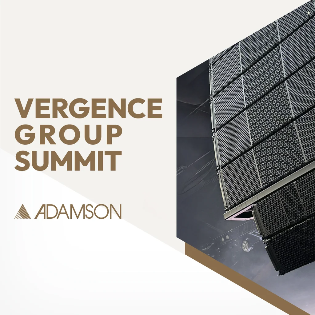 Vergence Group Summit 2025. Setting the Global Standard in Pro Audio promotional image.